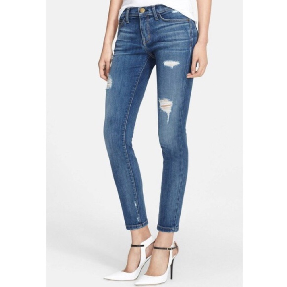 Current Elliott Stiletto Destroyed Skinny jeans 25 - Picture 4 of 8